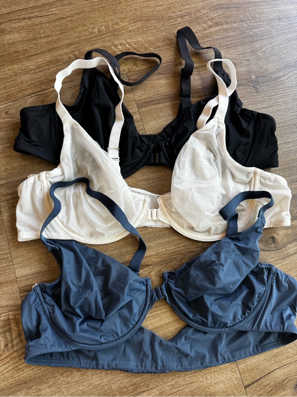 INLYRIC Sheer Bra Mesh Sexy See Through Bra Underwire Non Padded  set 3